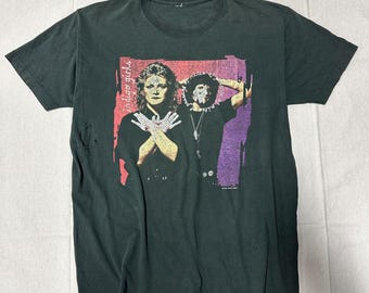 Vintage 90's Indigo Girls 1992 Folk Music T-shirt / Female Band