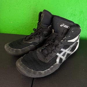 Vintage Asics Mens 9 Distressed Matflex Wrestling Shoes Sneakers Black