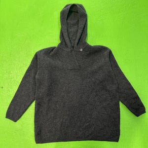 Armani Austausch Pullover Herren Klein Grau Merino Wolle Pullover Hoodie A / X-Logo