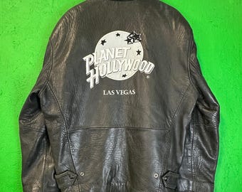 Planet Hollywood Lederjacke Größe S passt oversize