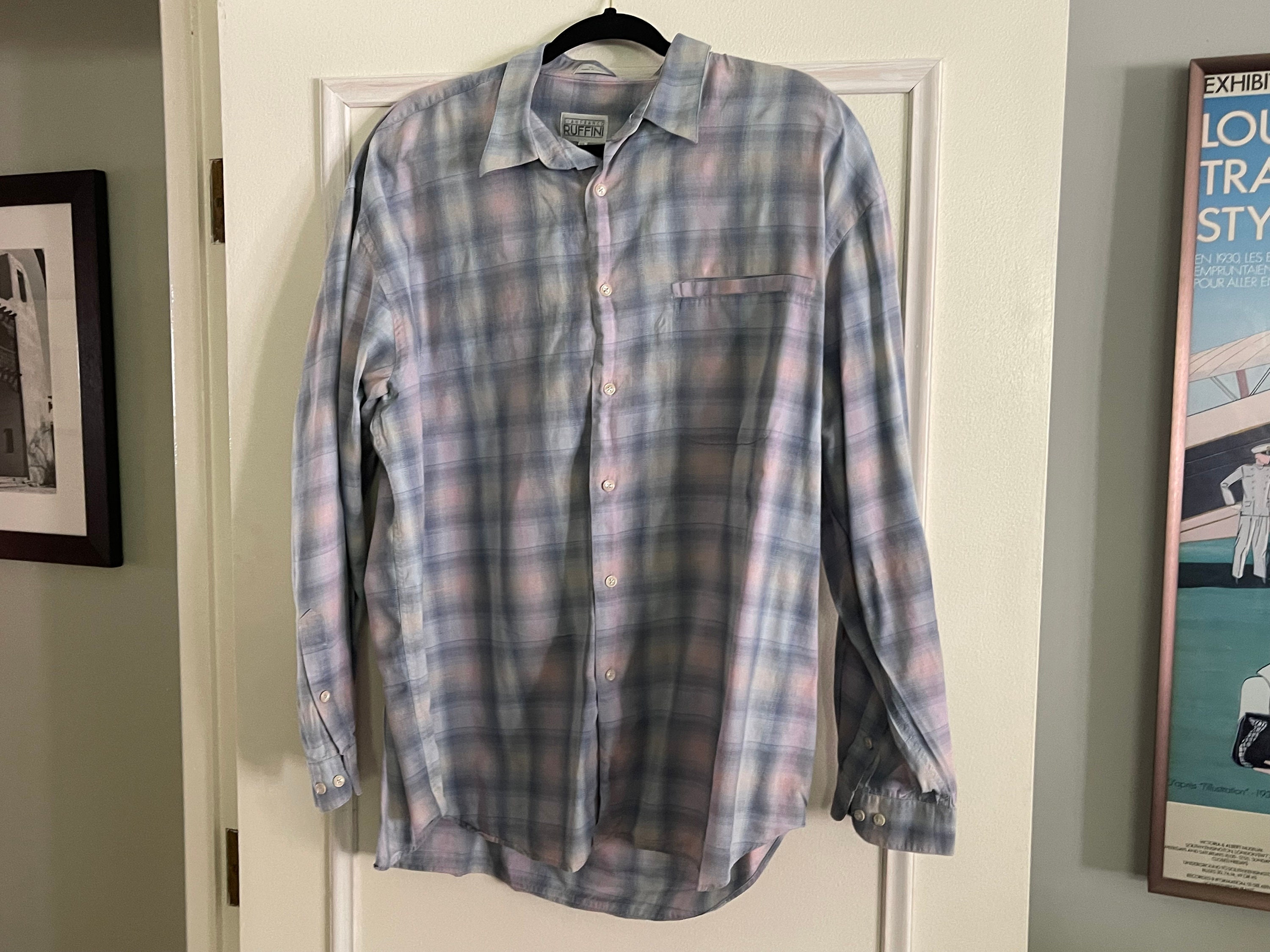 black label by ruffini dress shirt Black Label By Ruffini Dress Shirt Black Label By Ruffini Men's Dress Shirt Slim Fit Medium