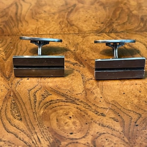 1950s Vintage Georg Jensen Sterling Silver Cufflinks Art Deco #114 Weddings Gifts Fathers Day Men&#39;s Jewelry Accessories Mid-Century