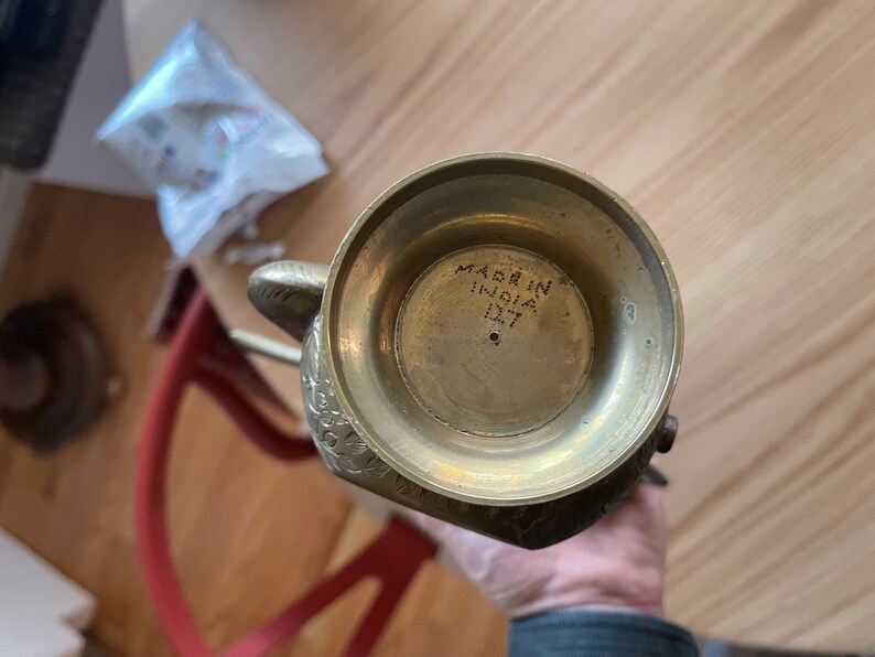 1960s India Brass Surah Dallah Teapot Etsy