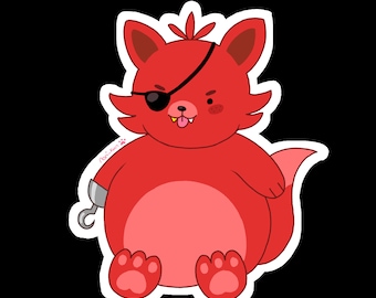 Chonky foxy sticker
