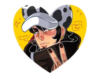 Law heart sticker