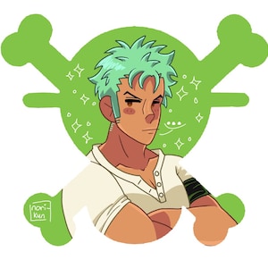 One Piece Roronoa Zoro 639.png One Piece - Roronoa Zoro  Sticker for Sale  by JacklyBrekked