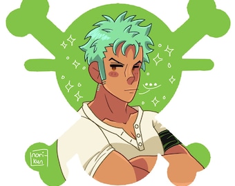 Straw hat crew zoro sticker