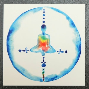 Carte méditative carrée "Harmonie", méditation