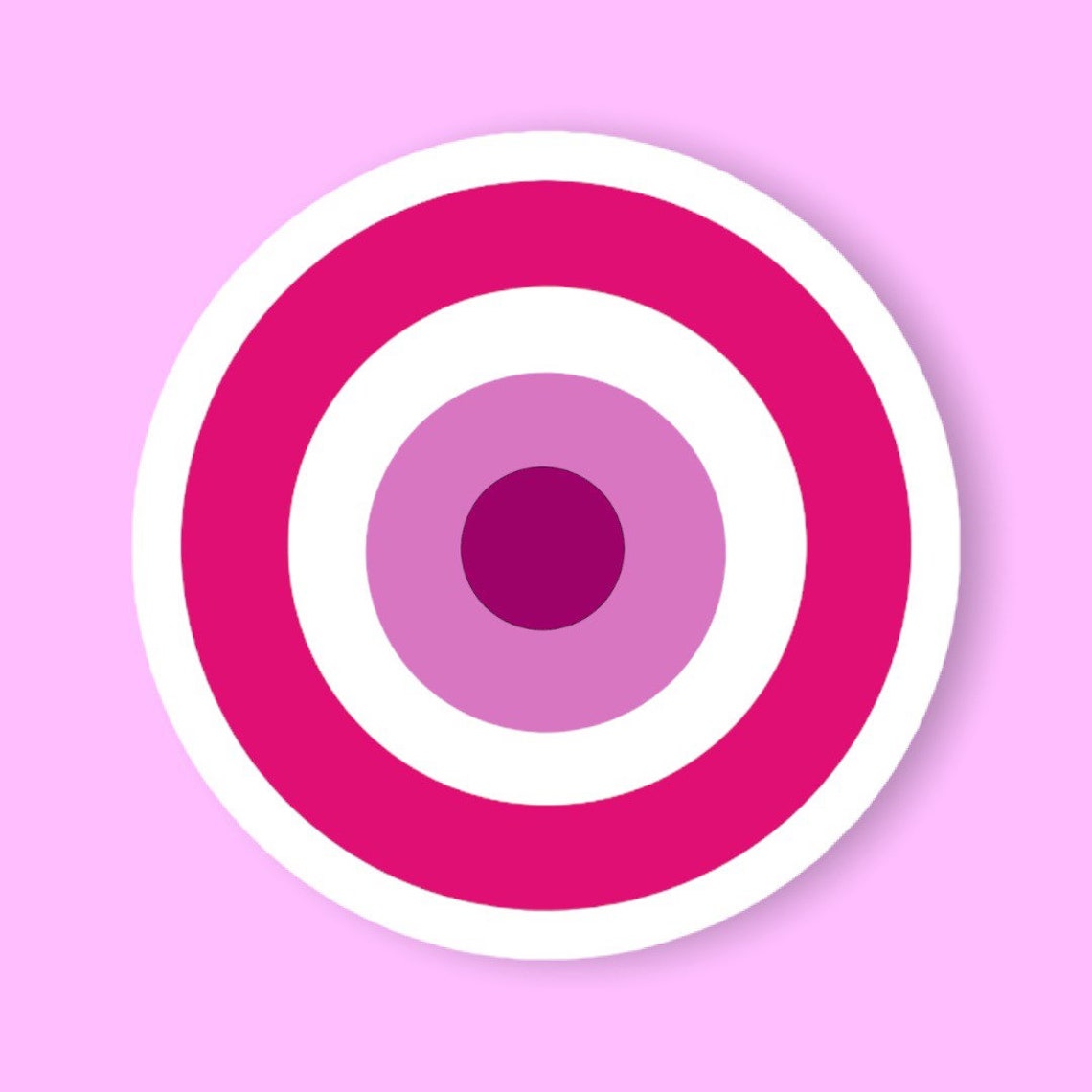 Evil Eye Sticker Blue And Pink Evil Eye Sticker Matte And Etsy