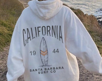Suéter de surf, sudadera con capucha de moda de gran tamaño, sudadera con capucha Beach Bum, sudadera con capucha tumblr estética