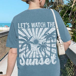 Comfort Colors Coconut Girl Sunset Oversized t-shirt summer vacation beach shirt Salty Mermaidcore tee for surfer Summer vibes surf tee