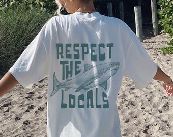 Local Surf Shirt - Oversize Shirt - Ocean Surfing Tee Beach Bum Shirt Surf Co Shirt