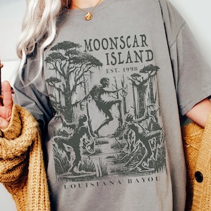 Moonscar Island Comfort Colors Tee | Retro Cartoon Halloween Movie T-shirt, Zombie Island, Halloween Gift, 90s nostalgia, Retro Halloween