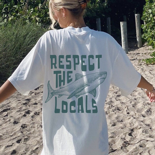 Local Surf Shirt - Oversize Shirt - Ocean Surfing Tee Beach Bum Shirt Surf Co Shirt