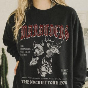 Marauders Sweatshirt UNISEX 70s Wizards Marauders World Tour Universal Vacation Pottery T-shirt Aesthetic ATYD T Subtle HP Shirts