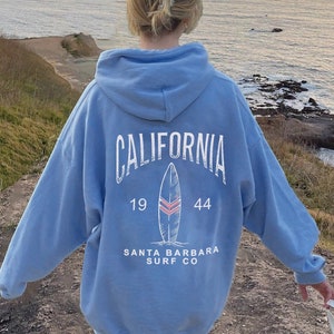 Cali Surf Sweater, Oversized Trendy hoodie, Beach Bum hoodie, Aesthetic Tumblr hoodie California Hoodie