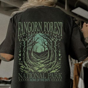 Fangorn Forest National Park Comfort Colors Unisex T-Shirt for Him and Her, Book Lover Gift, Fantasy Book Shirt