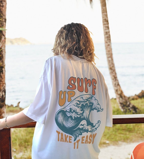 Surf up T Shirt Oversize Beachy Tee Trendy Shirts Summer Vibe Shirt for  Women and Man - Etsy