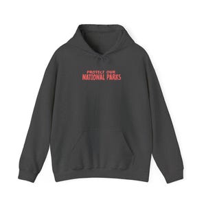 Sudadera con capucha vintage de parques nacionales de críptidos UNSX de los 90, sudadera para proteger nuestros parques, camping y senderismo, camiseta retro Wanderlust, sudadera con capucha de criaturas fantásticas imagen 8