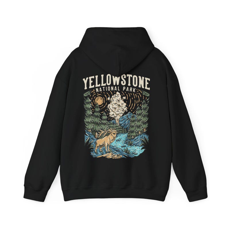 Vintage Yellowstone Sweatshirt | Retro US National Park Sweater, Trendy Rustic Granola Girl, Oversized Top, Gorpcore Boho Forestcore Clothes image 7