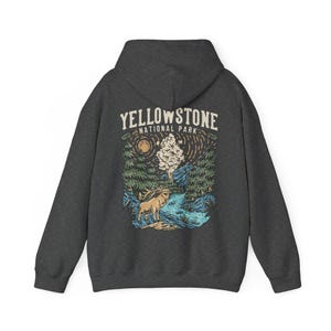 Vintage Yellowstone Sweatshirt | Retro US National Park Sweater, Trendy Rustic Granola Girl, Oversized Top, Gorpcore Boho Forestcore Clothes image 5