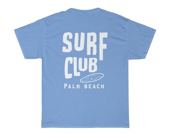 Shirt Palm Beach Surf Club Tee 90s Vintage Surfing Retro Surfer Shirt Florida Beach Club Shirt Preppy Aesthetic Shirt Etsy