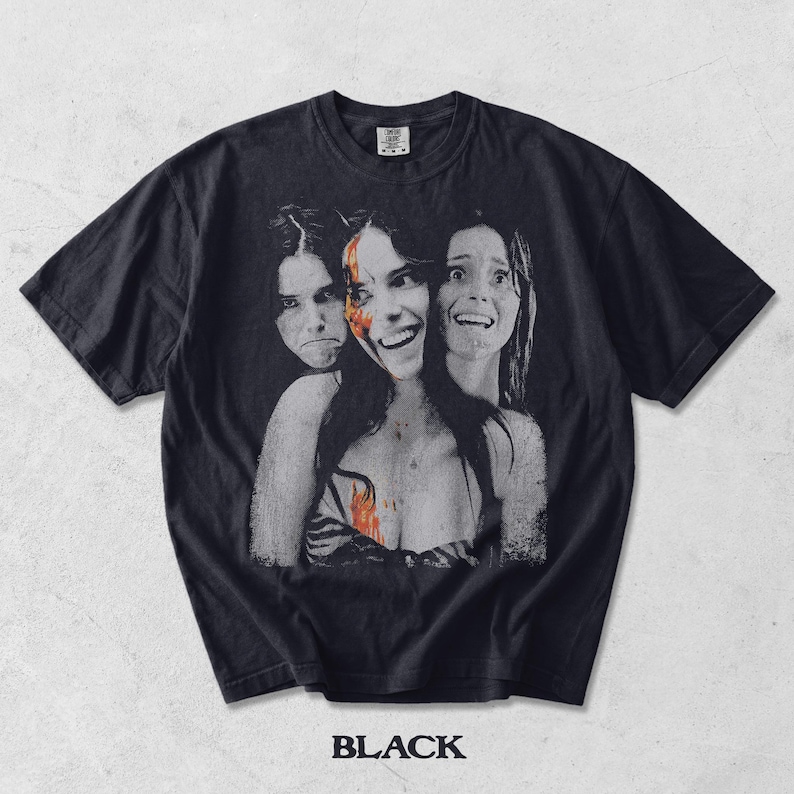 Camiseta Retro Nikki Obsession, Camiseta Comfort Colors Obsession com Estampa Gráfica de Filme de Terror, Presente Unissex para Mulheres e Homens Black