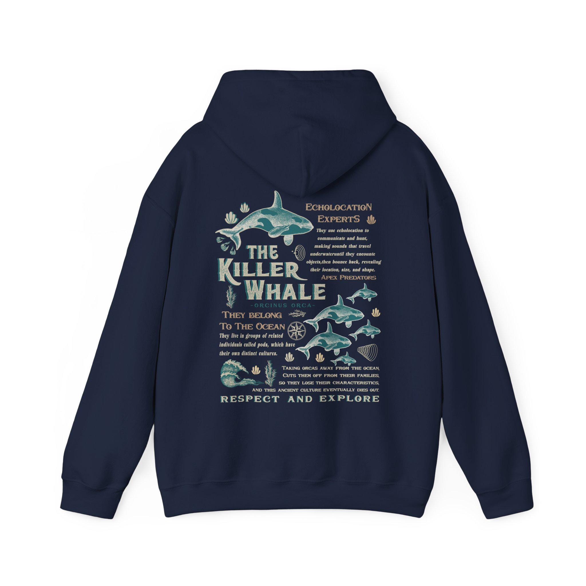 The Killer Whale Hoodie Vintage Y2k Ocean Lovers Clothing