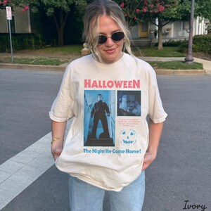 1978 Halloween Movie Comfort Colors T-Shirt | Vintage Horror Movie T-shirt | Halloween Shirt | Unisex Horror Fan Apparel image 4