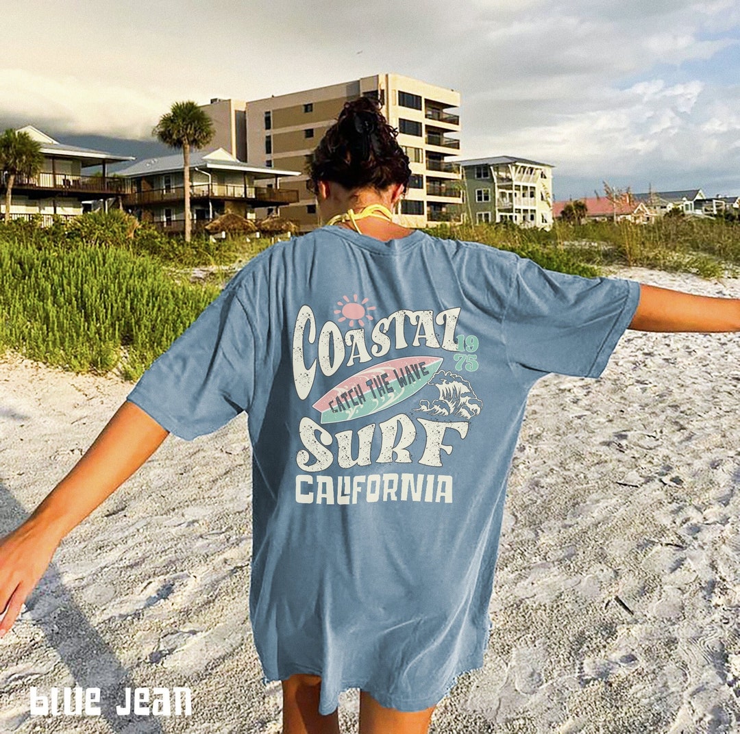 Coastal Surf Shirt Comfort Colors Tee Coconut Girl Clothes Trendy ...