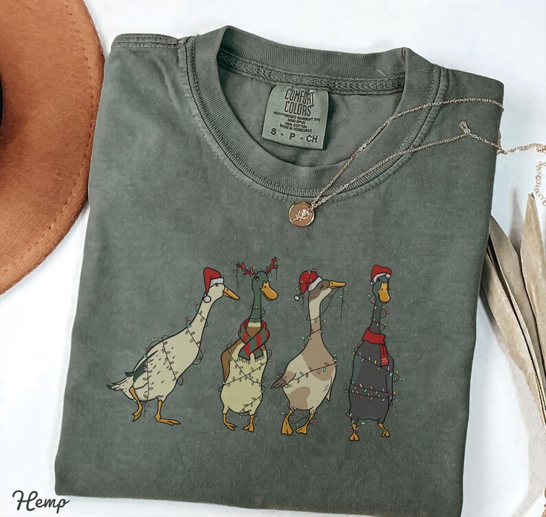 Comfort Colors Duck Christmas Silly Goose Shirt Got Too Silly Tshirt