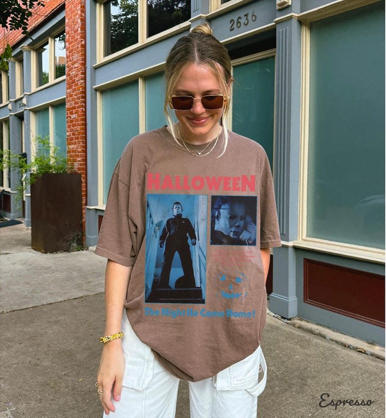 1978 Halloween Movie Comfort Colors T-Shirt | Vintage Horror Movie T-shirt | Halloween Shirt | Unisex Horror Fan Apparel image 5