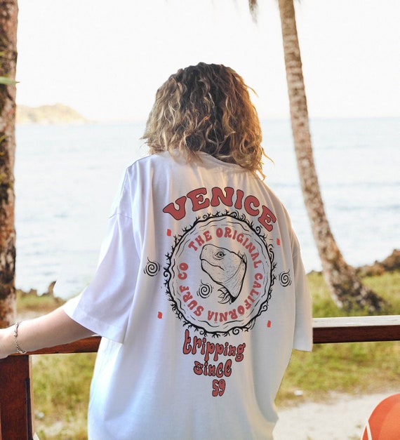Venice Beach Shirt Surf Clothing Cali Surf Tee California Shirt Cute Shirt  for Woman 