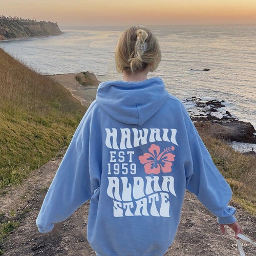 Honolulu Beach Hoodie Hoodies Aesthetic Hoodie Trendy - Etsy