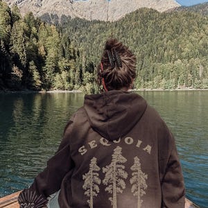 Sequoia National Park Hoodie with Front and back printing Sequoia Tree Shirt Granola Aesthetic Shirt Nature Lover gift Camping Hoodie