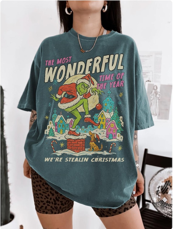 Vintage 90s Christmas Movie Shirt - Comfort Colors Funny Christmas Character shirt - Stealing Christmas  Shirt Universal Vacation Tee