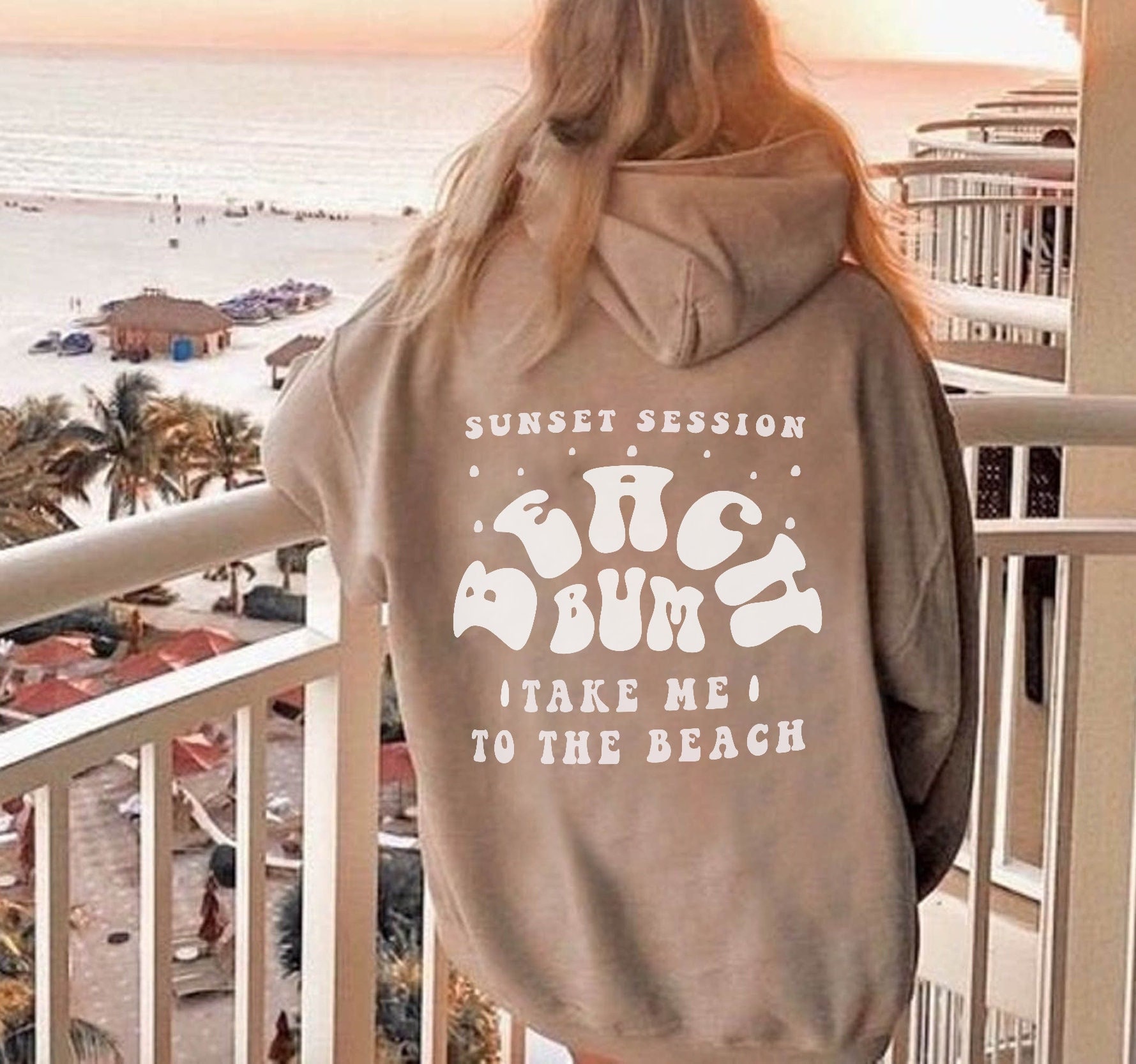 Beach Sunset Hoodie, Aesthetic Trendy Shirt, unisex Hoodie, Trendy Vsco Hoodie, Aesthetic Clothing, Oversized Hoodie, Beach Bum Hoodie