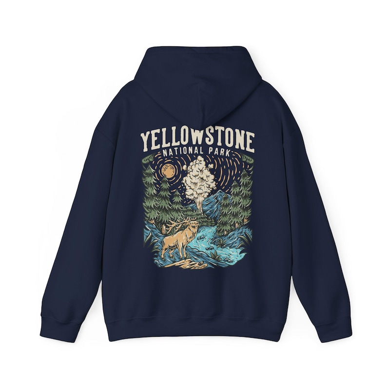 Vintage Yellowstone Sweatshirt | Retro US National Park Sweater, Trendy Rustic Granola Girl, Oversized Top, Gorpcore Boho Forestcore Clothes image 6