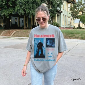 1978 Halloween Movie Comfort Colors T-Shirt | Vintage Horror Movie T-shirt | Halloween Shirt | Unisex Horror Fan Apparel image 3
