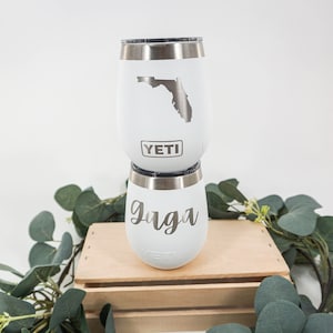 Custom Laser Engraved 10oz YETI Wine Tumbler with Magslider Lid