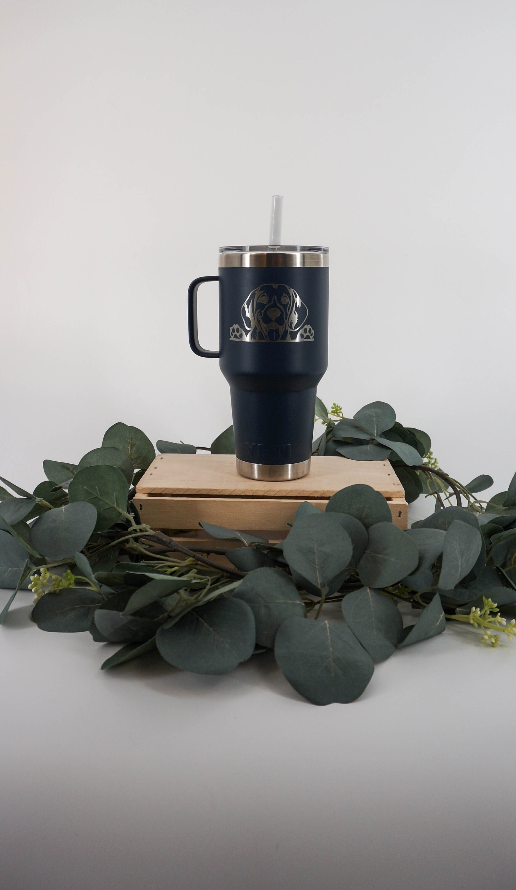 YETI Personalize 35oz Mug With Handle and Straw Lid Custom 35 Oz Yeti  Tumbler With Straw Laser Engraved Custom Logo Water Mug 