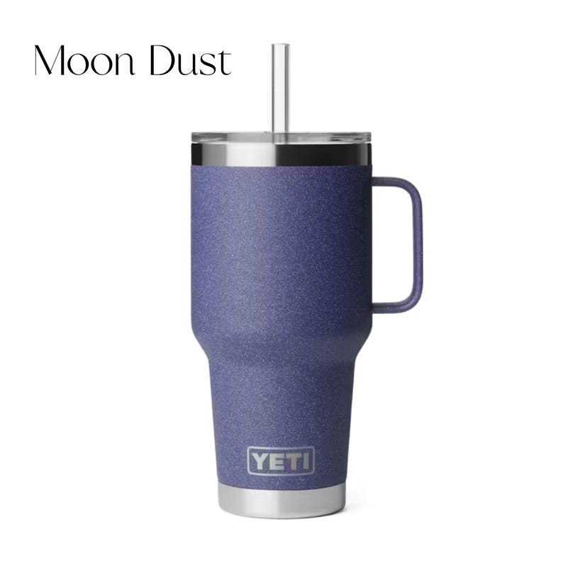 Custom Laser Engraved YETI Rambler 35oz Mug with Straw Lid image 2
