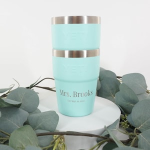 Custom Laser Engraved 16oz YETI Rambler Stackable Cup with Magslider Lid