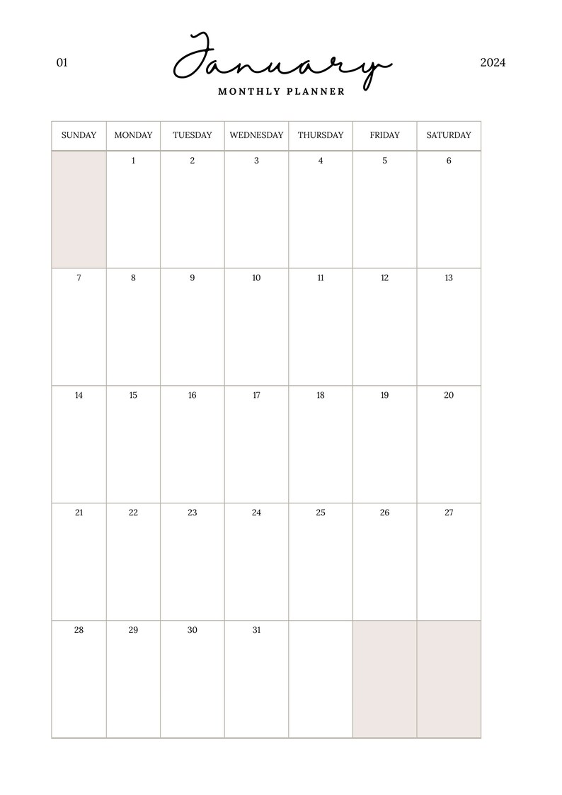 2024 Planner, Remarkable 2 Template, Kindle Scribe, Boox, Ipad, Journal