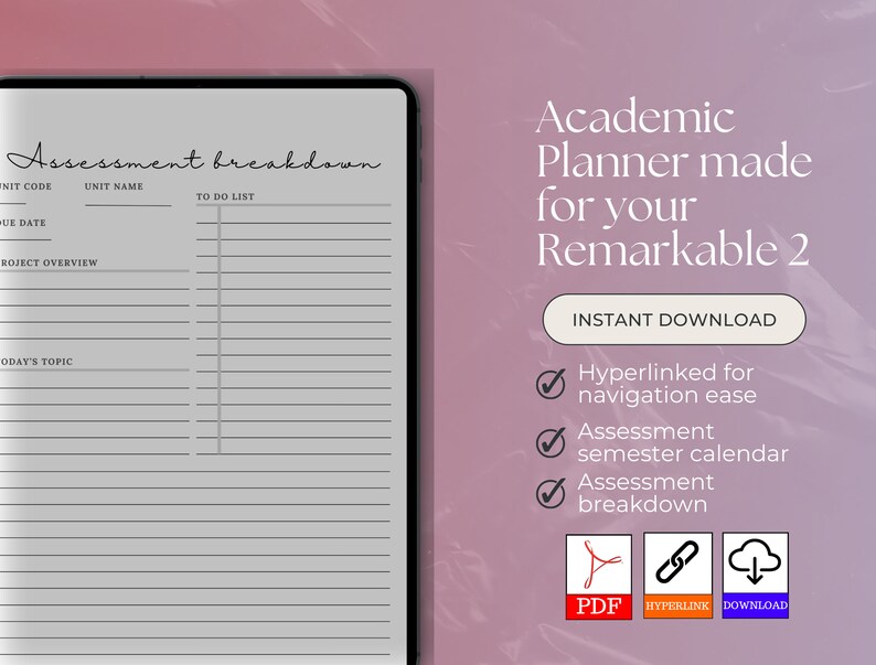 2024 Digital Student Planner, Academic Planner, Three Term, Weekly