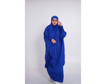 Jilbab 2 pieces - ColourfulModestWear Jilbab - Royal Blue