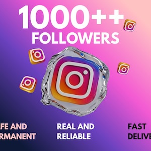 Instagram Followers 1000+ Real Followers | 100% Secure | Fast Delivery | Growth Strategy