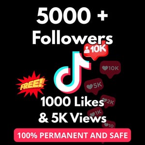 TikTok 5000+ Followers | 100% Safe & Permanent | Fast Delivery | Boost Your TikTok Profile | Growth Strategy