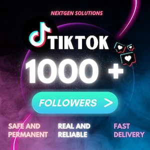 1000+ Real Tiktok Followers | Safe & Permanent | Fast Delivery | Boost Your Profile Growth Instantly