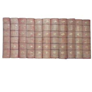 The Foundation Library for Young People set Red with gold writing 11 books